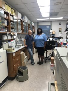 Tammy meeting her lab mentor, first day